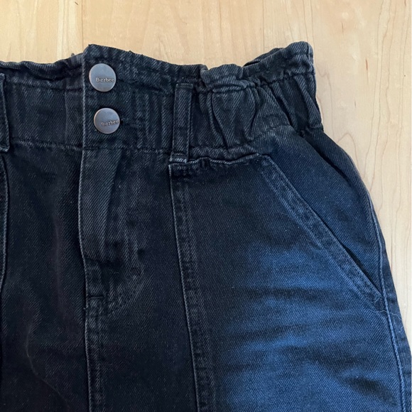 Black Jean Mini Skirt - Picture 4 of 4